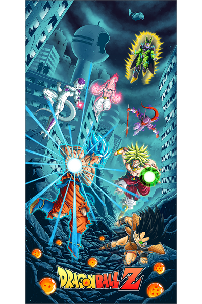"Dragon Ball Z - Goku Super Saiyan Blue Variant" by Sam Mayle