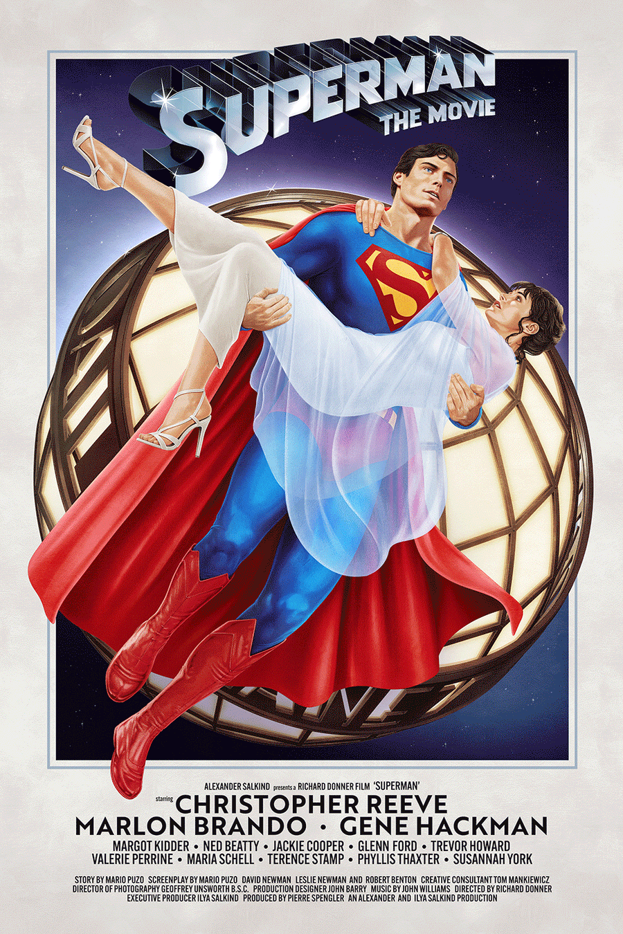 "You'll Believe A Man Can Fly" Large Variant by Adam Stothard