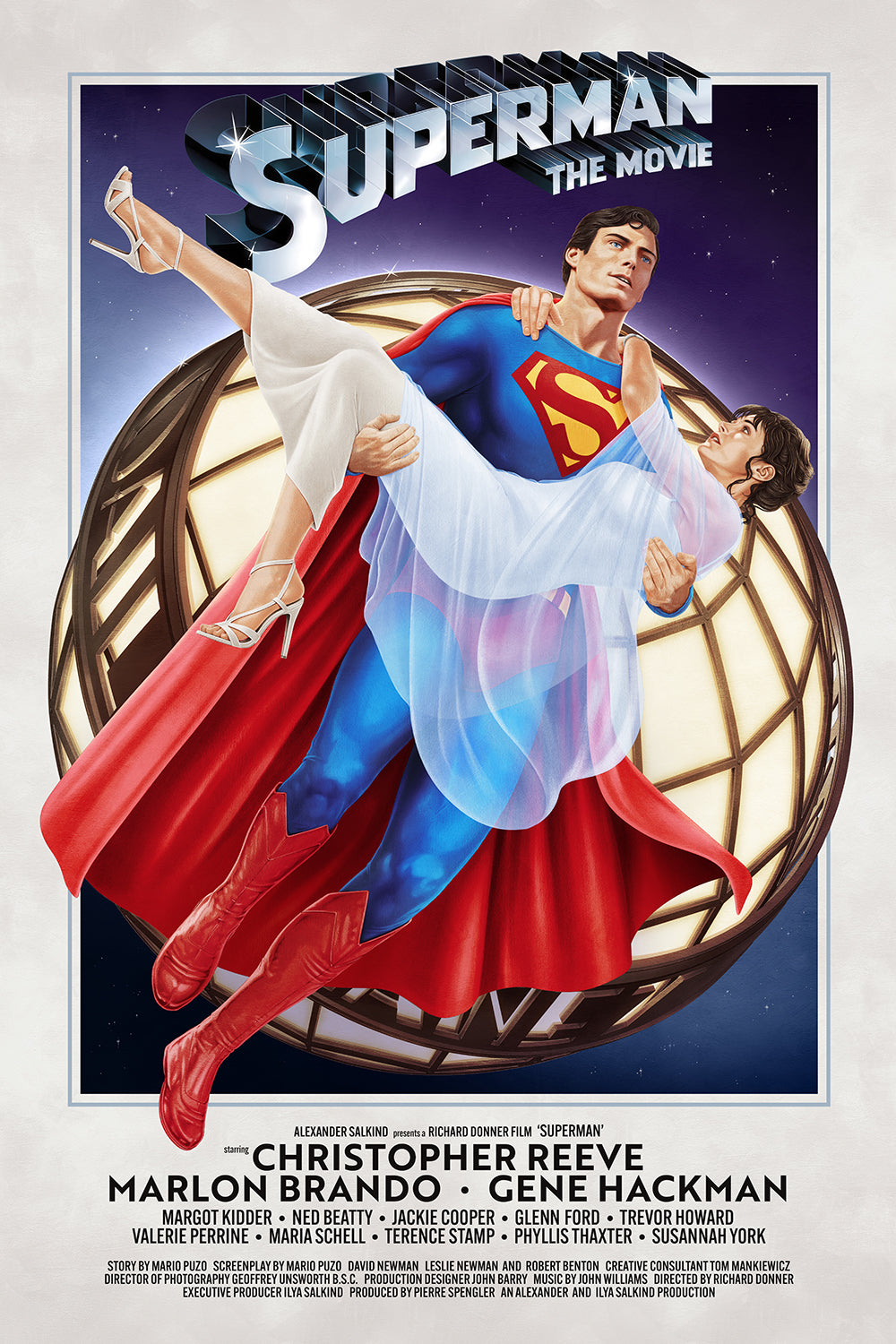 "You'll Believe A Man Can Fly" Large Variant by Adam Stothard