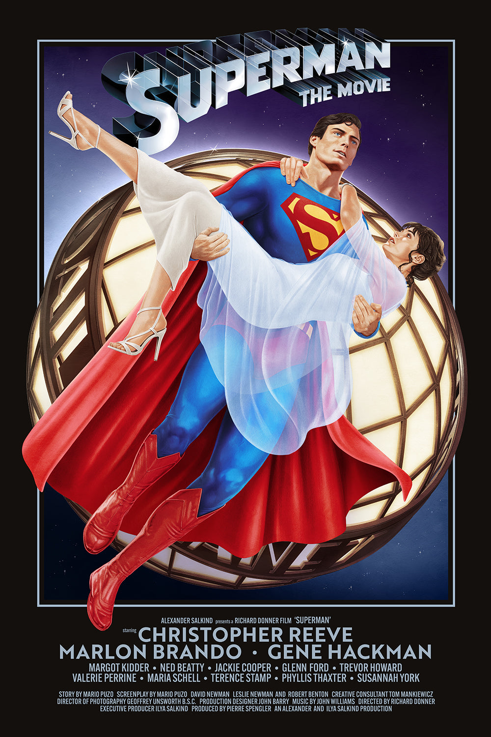 "You'll Believe A Man Can Fly" Large Variant by Adam Stothard