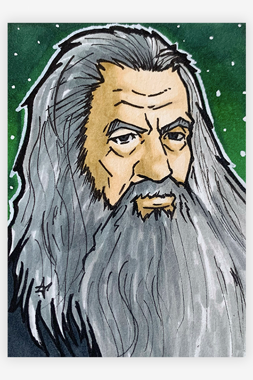 "An Old Wizard" by Alex Zhludov