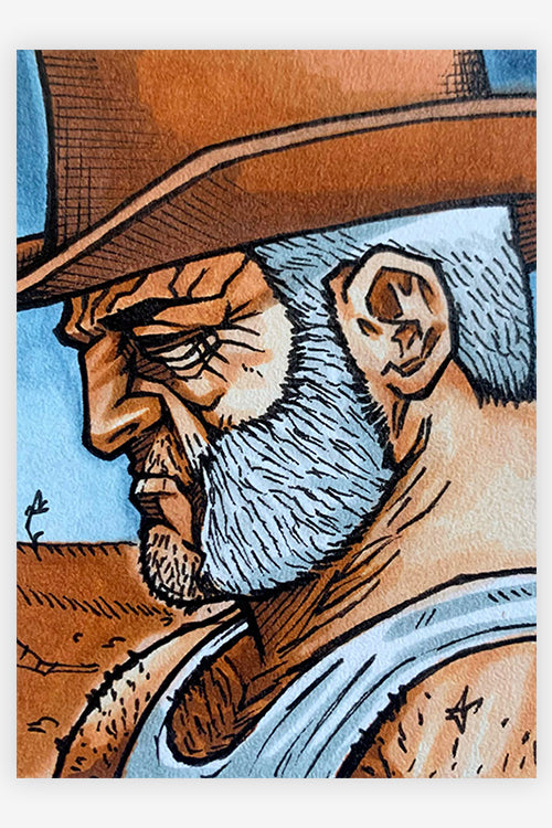 "Old Man with Claws." by Alex Zhludov