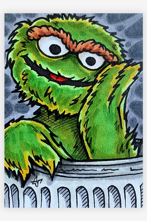 "Cute Garbage Man." by Alex Zhludov