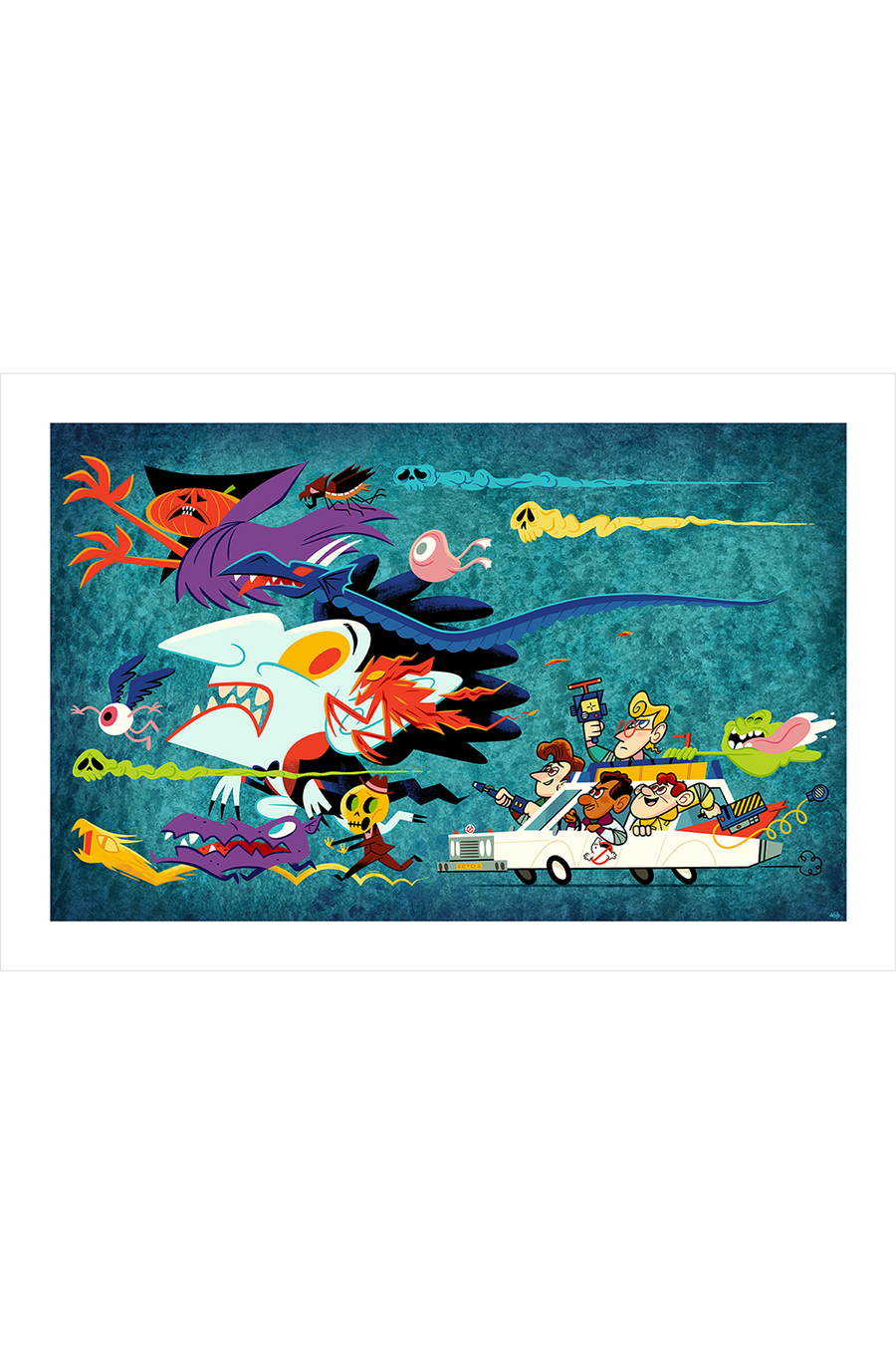 "G is for Ghostbusters" Large Variant by Andrew Kolb