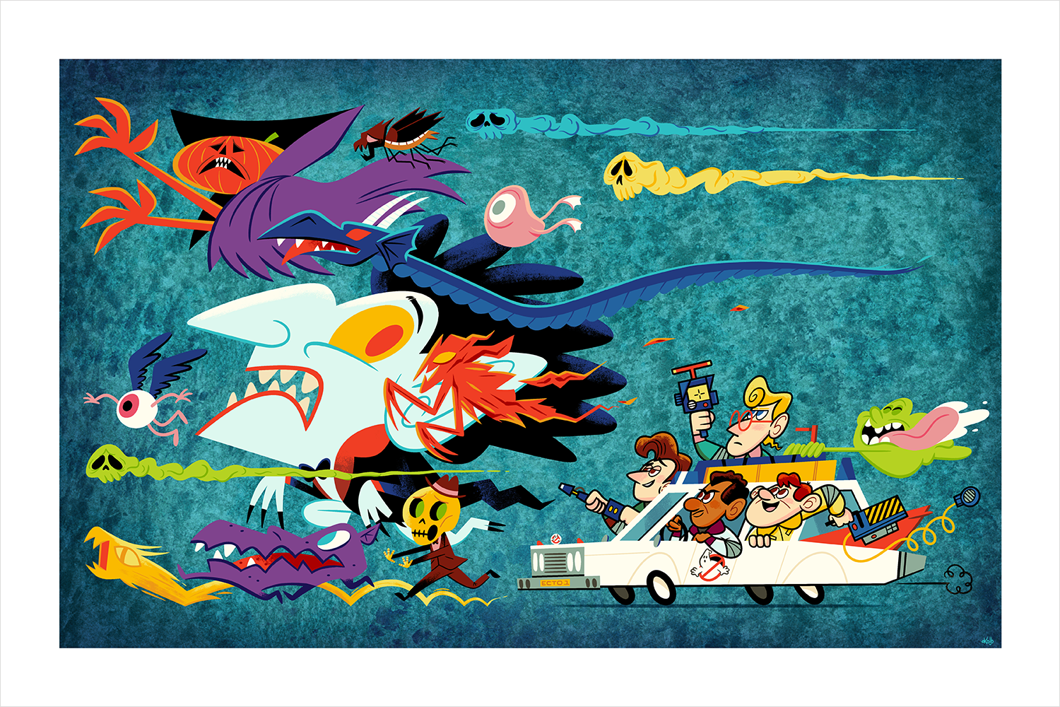 "G is for Ghostbusters" Large Variant by Andrew Kolb