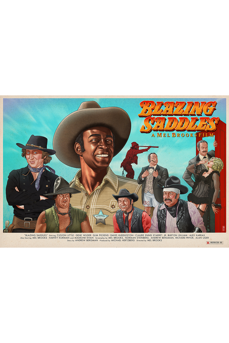 "BLAZING SADDLES 50" Blue Sky Variant by Bowman