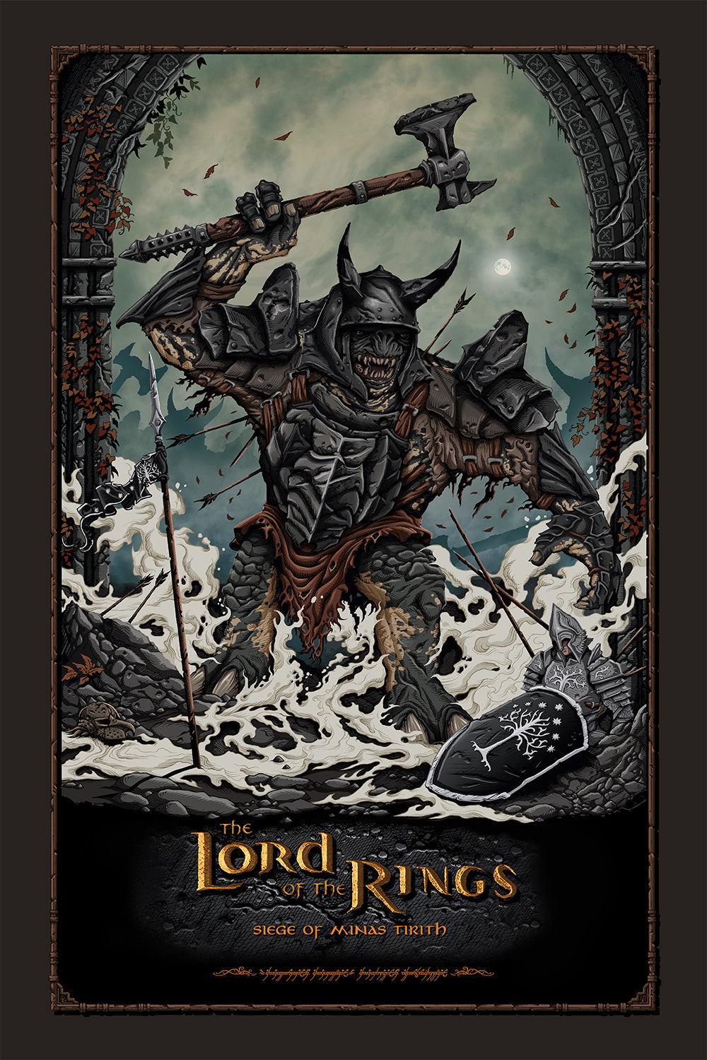 "Siege of Minas Tirith" by Brad Dunlop