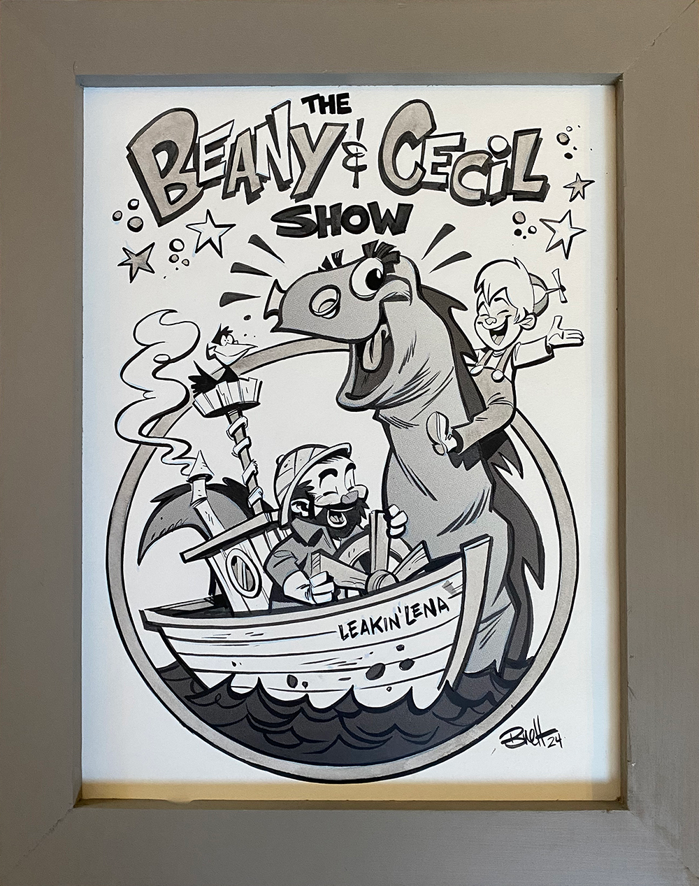 "B is for Beany" Original by Brett Parson