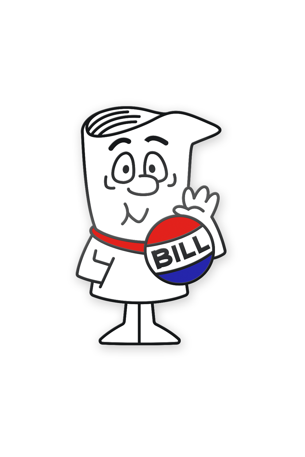 "Bill" Pin by Bryan Ho