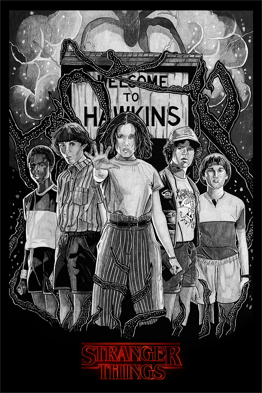 "WELCOME TO HAWKINS" by Carles Ganya