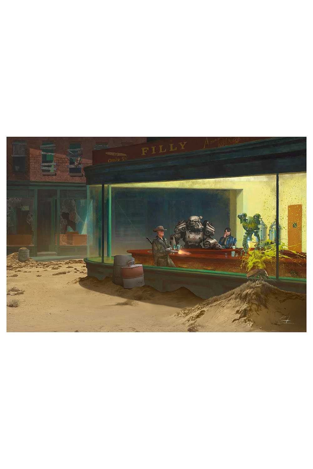 "Vaulthawks" Filly Variant by Casey Callender