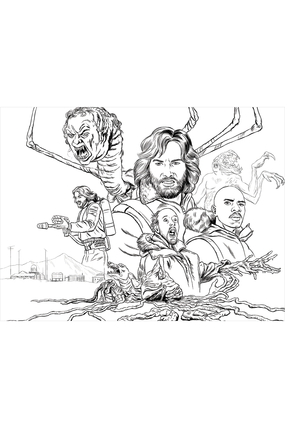 "Alien Terror" Sketch Ink Variant by Christian Garland