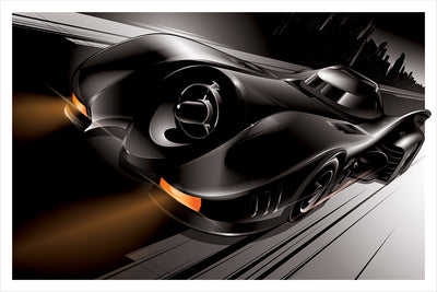 "89 Batmobile" Metallic Print by Craig Drake
