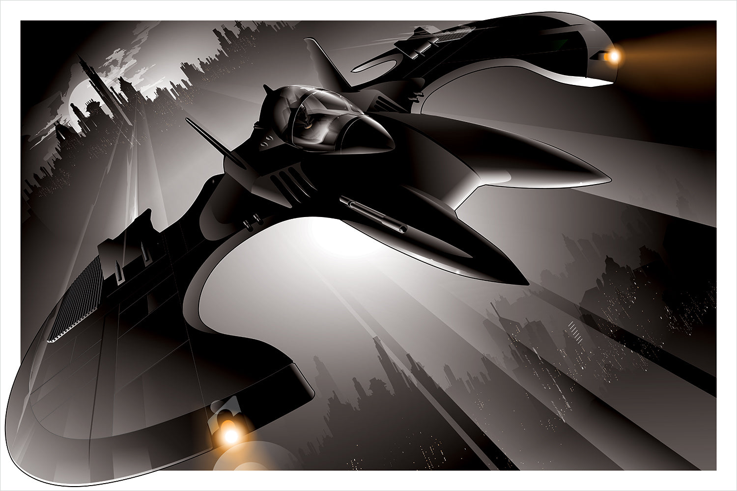 "89 Batwing" Metallic Print by Craig Drake