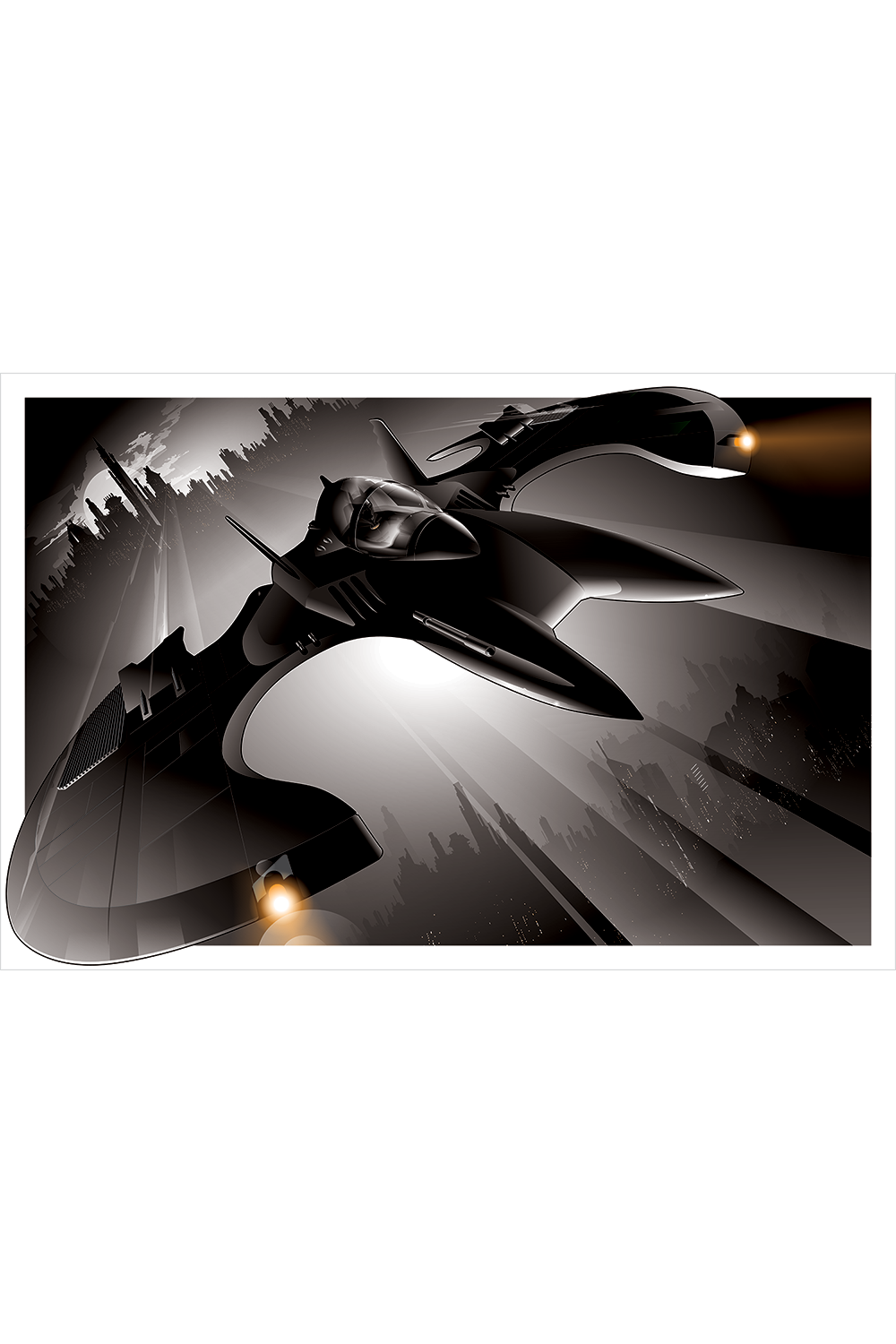 "89 Batwing" Metallic Print by Craig Drake