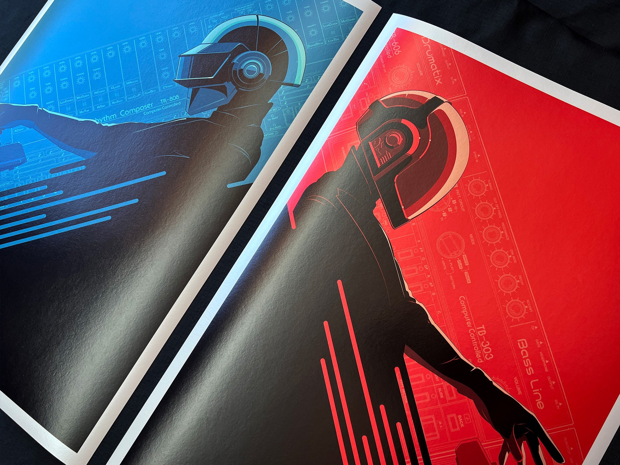 "Daft Roots - Red" Metallic Print by Craig Drake