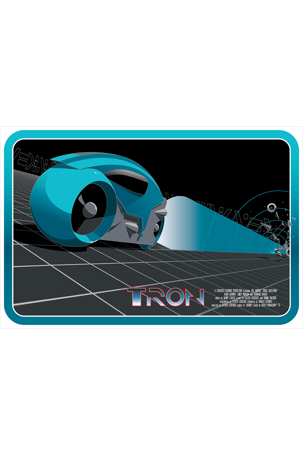 "Lightcycle Blue - Redux" by Craig Drake