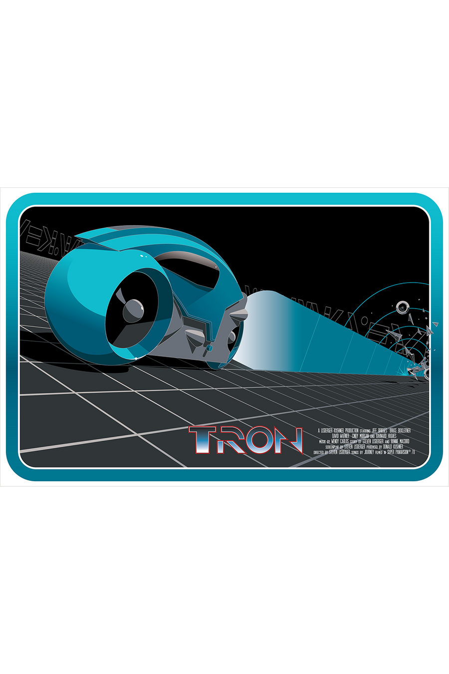 "Lightcycle Blue - Redux" by Craig Drake