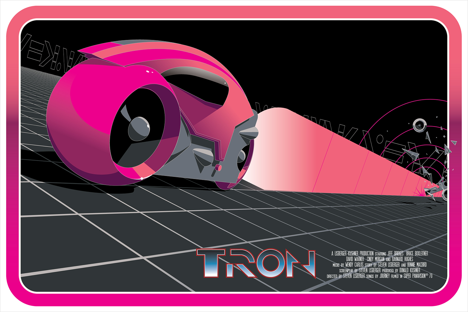 "Lightcycle Magenta - Redux" by Craig Drake