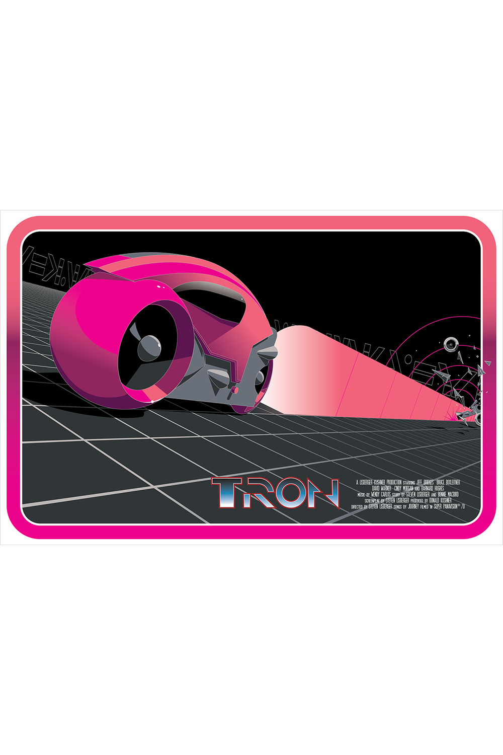 "Lightcycle Magenta - Redux" by Craig Drake