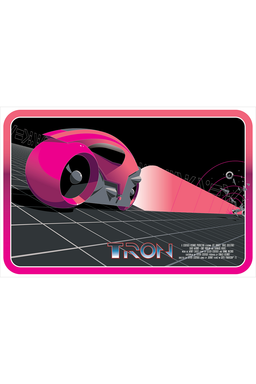 "Lightcycle Magenta - Redux" by Craig Drake