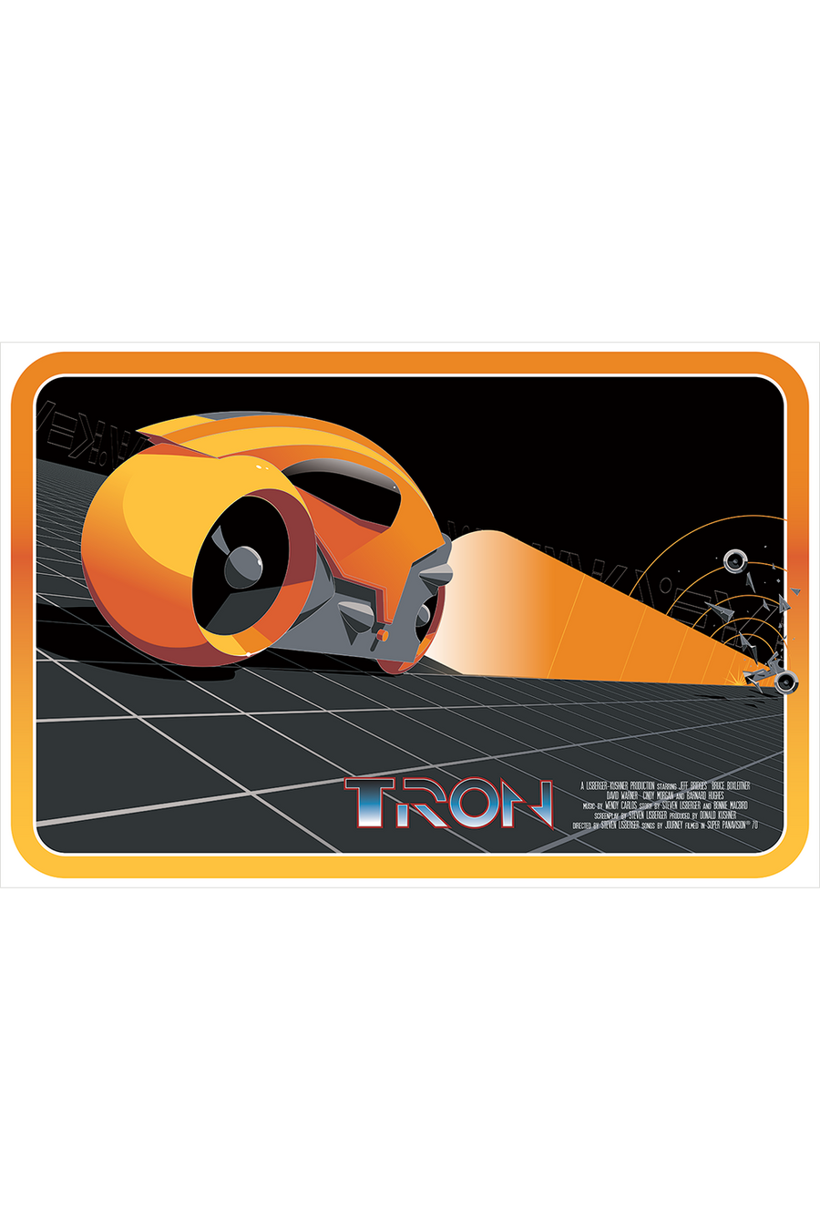 "Lightcycle Yellow - Redux" by Craig Drake