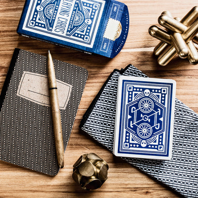 "Blue Wheel" Playing Cards by DKNG