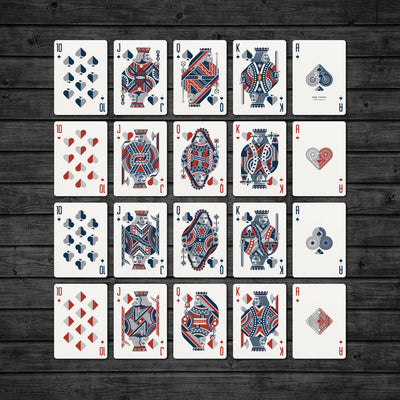 "Blue Wheel" Playing Cards by DKNG