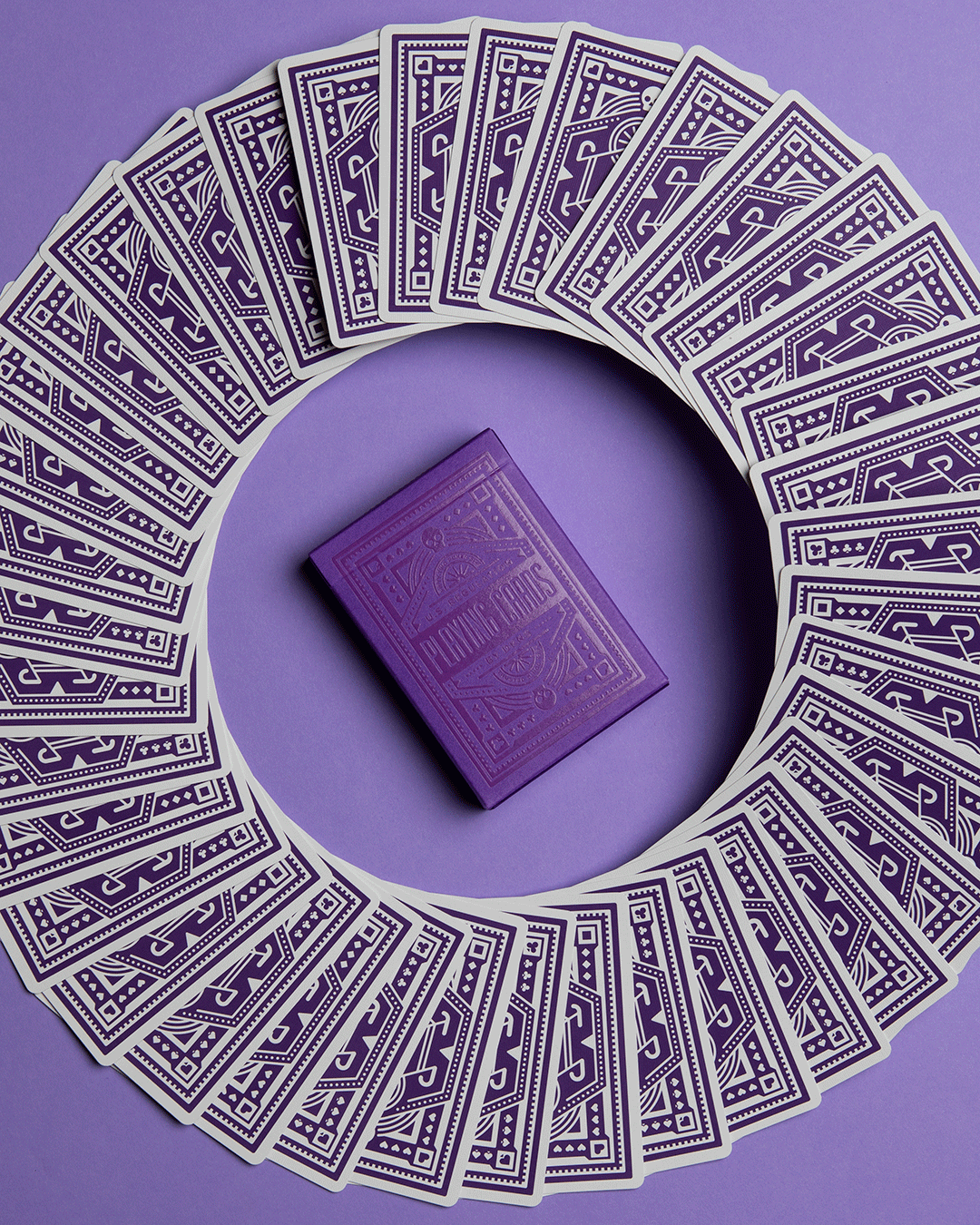 "Purple Wheel" Playing Cards by DKNG