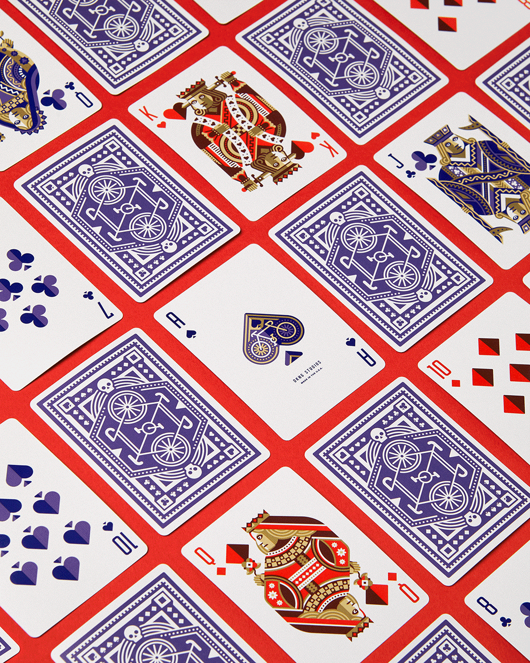 "Purple Wheel" Playing Cards by DKNG
