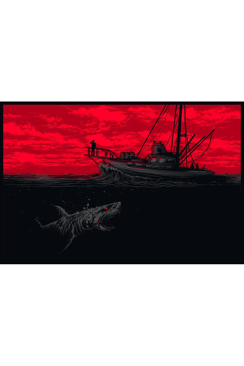 "Gone Fishing" Widescreen Variant Archive Print by Dan Mumford