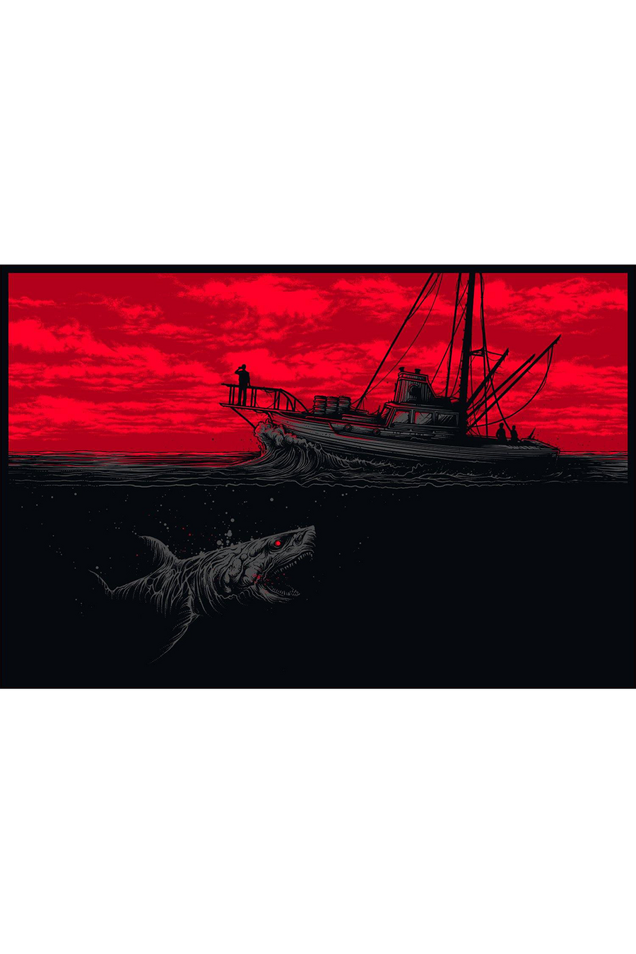 "Gone Fishing" Widescreen Variant Archive Print by Dan Mumford