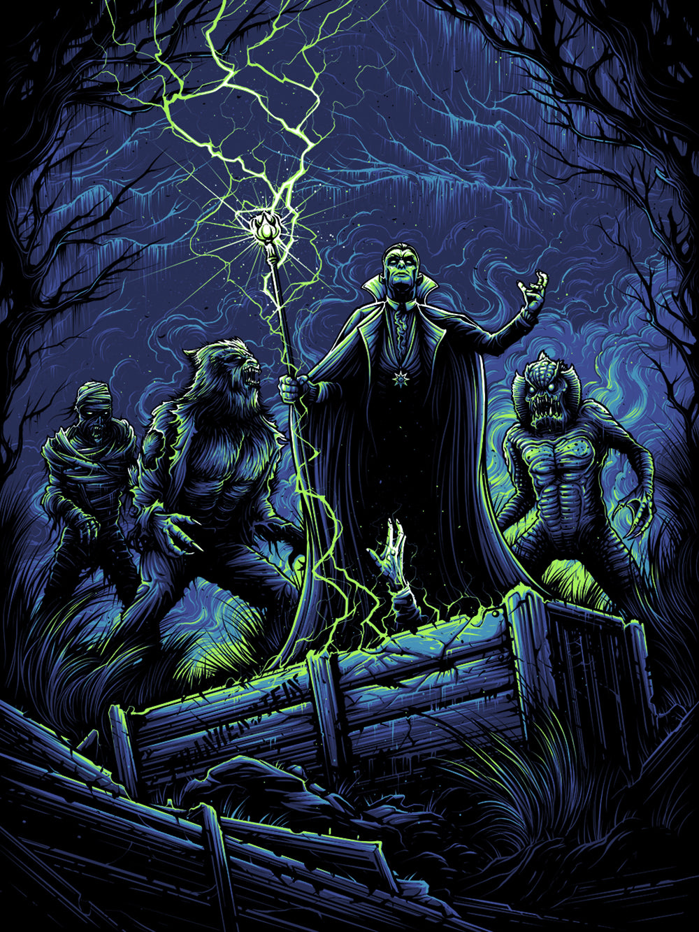 "Wake Up Old Friend, It's Our Time" Archive Print by Dan Mumford