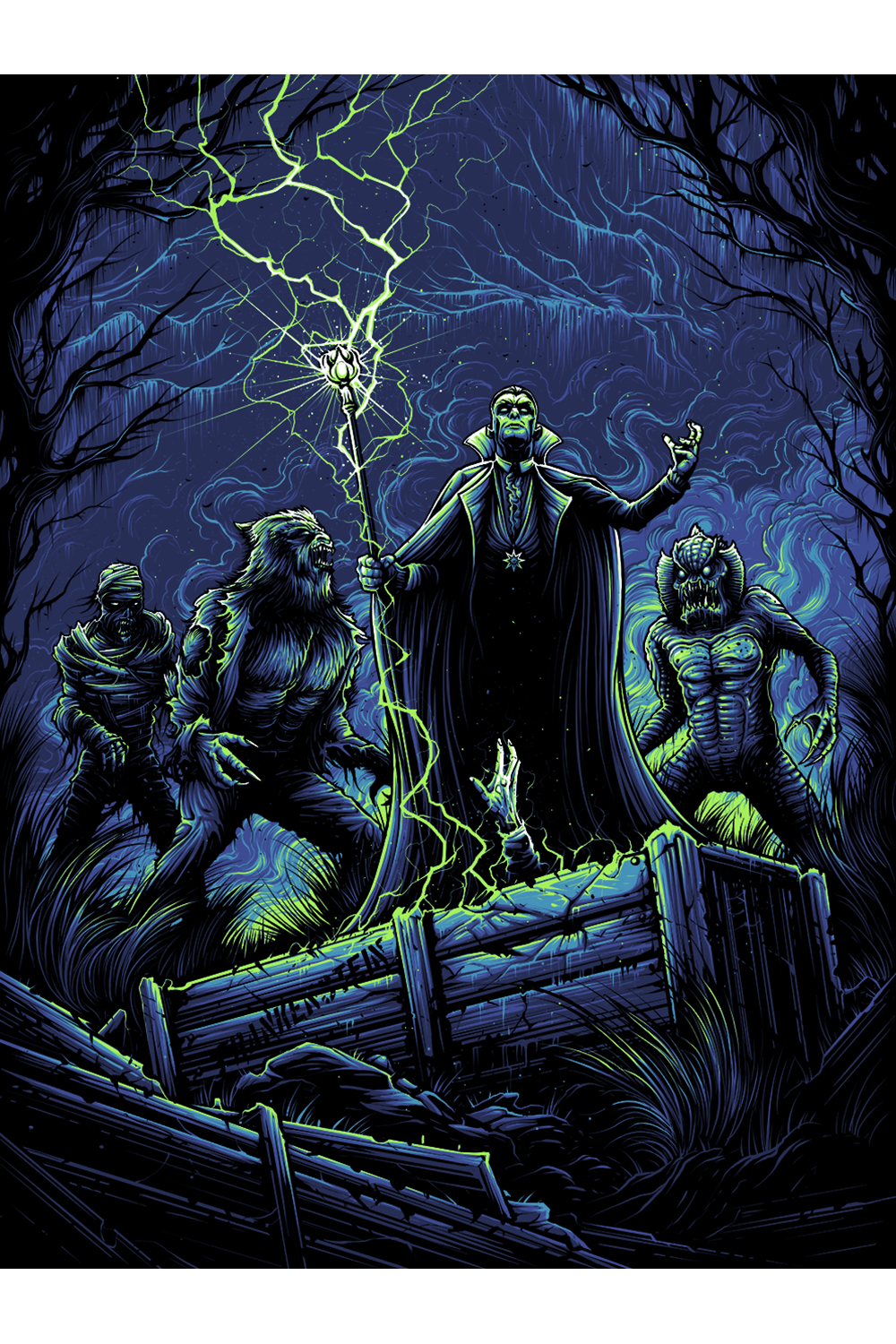 "Wake Up Old Friend, It's Our Time" Archive Print by Dan Mumford