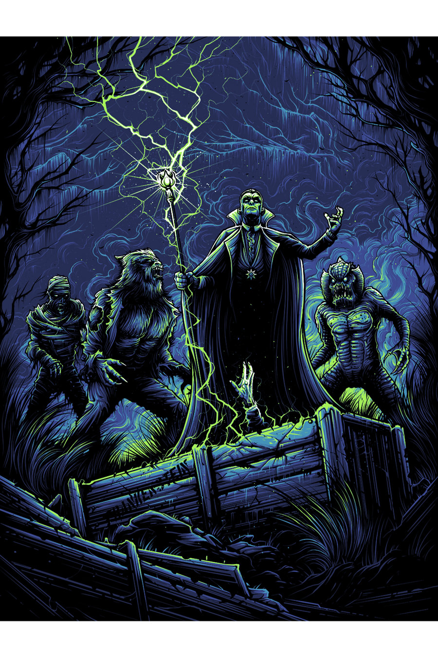 "Wake Up Old Friend, It's Our Time" Archive Print by Dan Mumford
