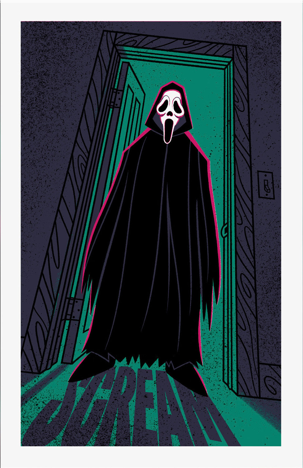 "Scream" Green Colorway Screen Print by Doug LaRocca