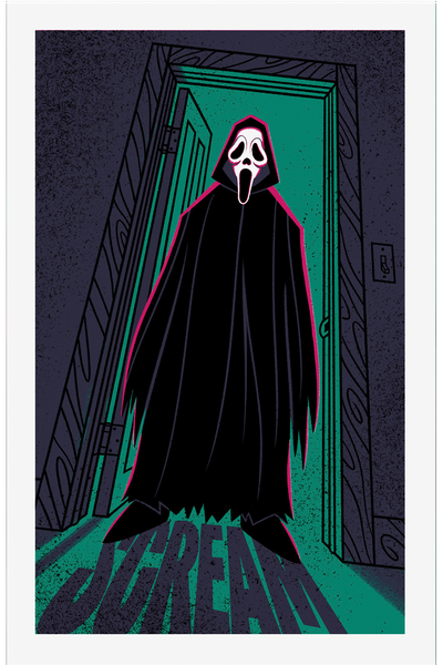 "Scream" Green Colorway Screen Print by Doug LaRocca