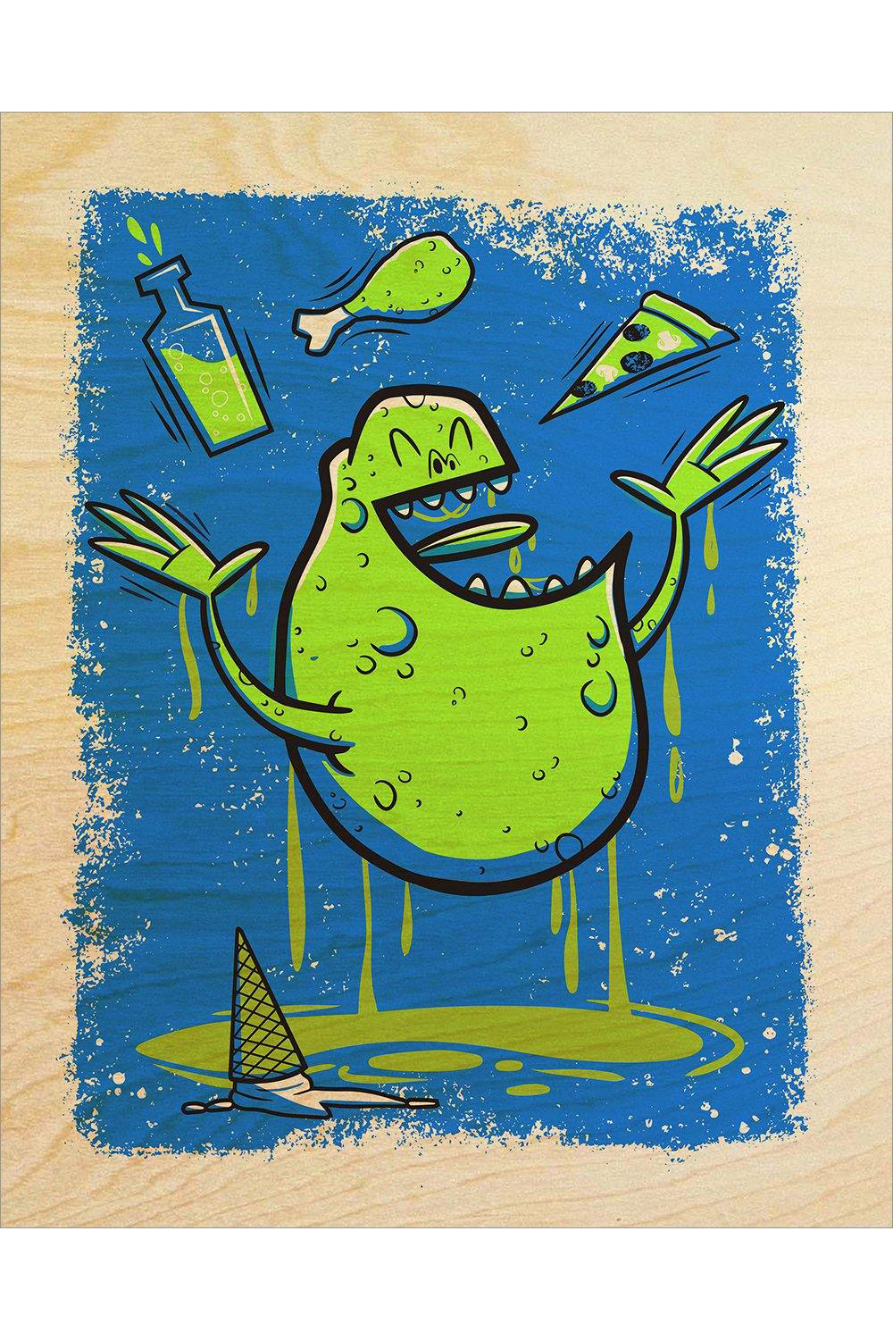 "Slime Time” Wood Variant by Doug LaRocca