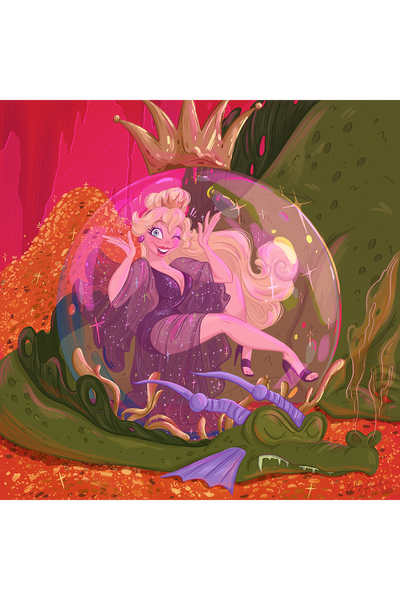 "To slay the dragon, use the magic sword!" by Emily Larrabee