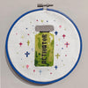 "Activator" Elisabeth Blue Cross Stitch Original by Emily Larrabee