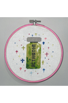 "Activator" Sue Pink Cross Stitch Original by Emily Larrabee