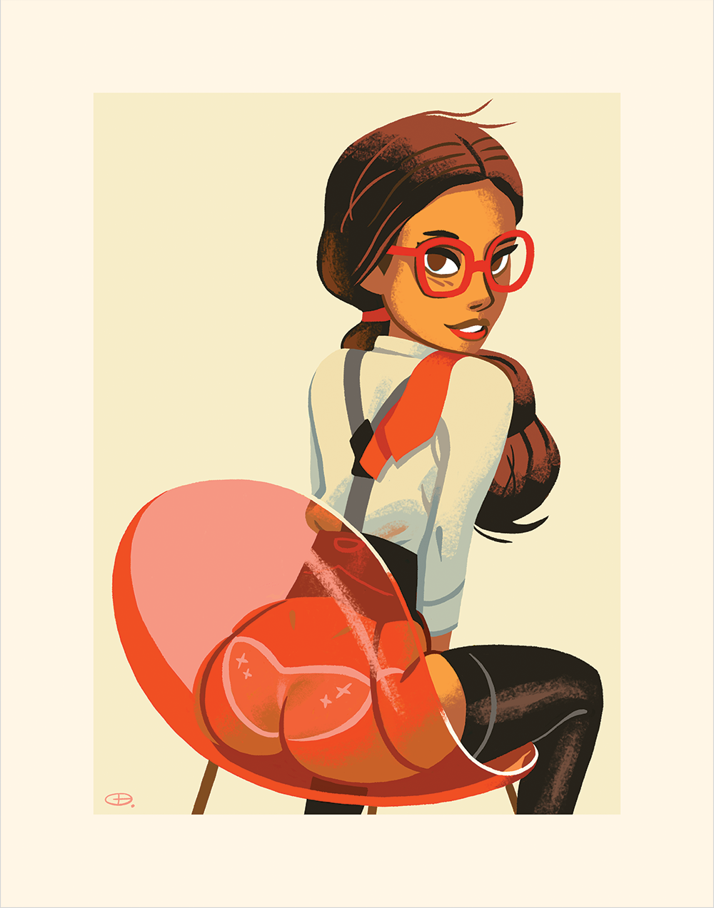 5. "Red Chair" by Glen Brogan