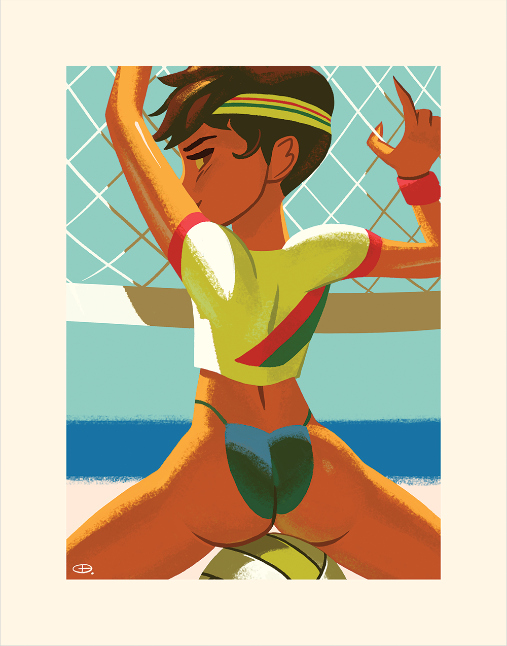 3. "Volleyball" by Glen Brogan