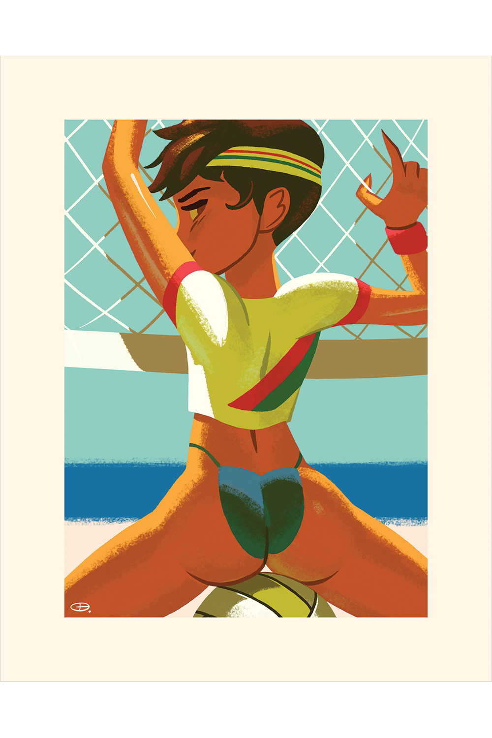 3. "Volleyball" by Glen Brogan