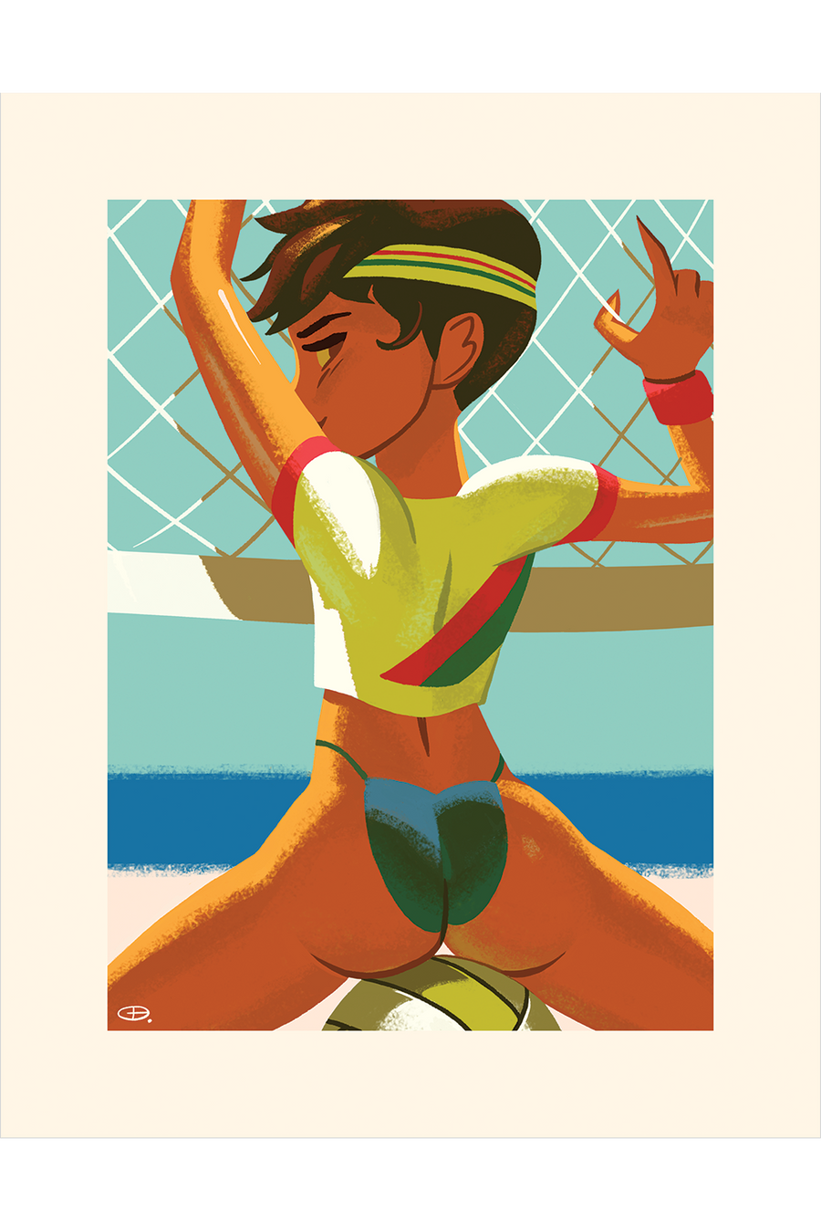 3. "Volleyball" by Glen Brogan