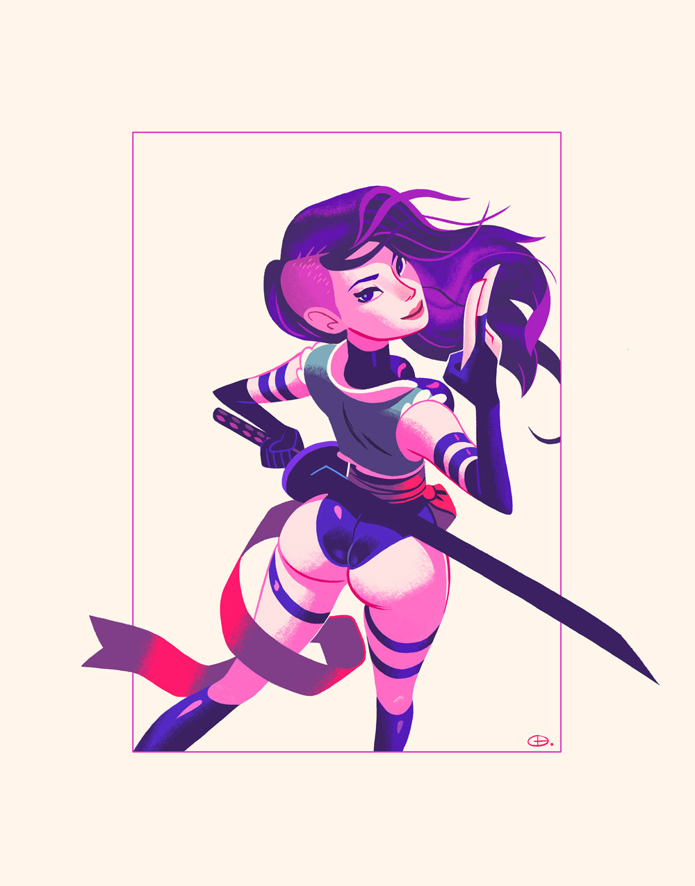 "Psylocke" by Glen Brogan