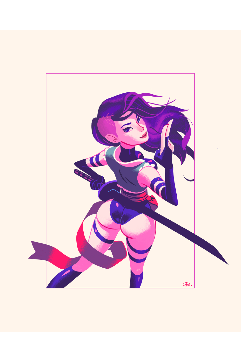 "Psylocke" by Glen Brogan