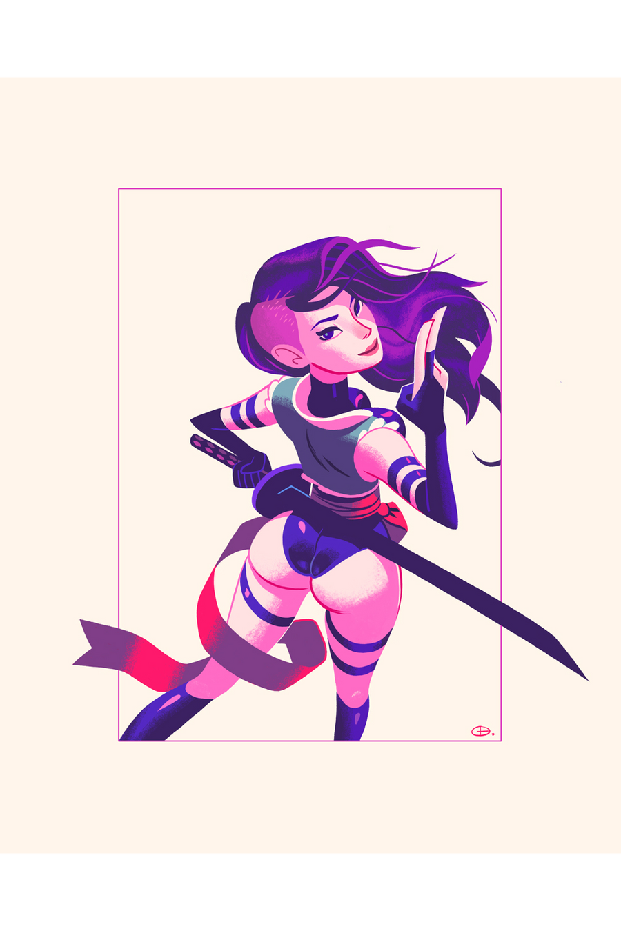 "Psylocke" by Glen Brogan