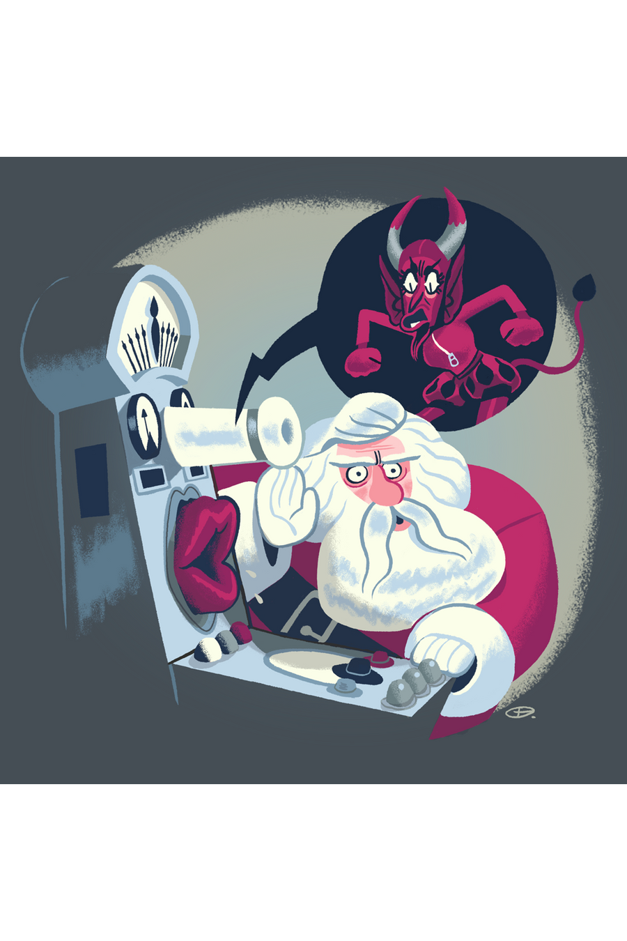 "Santa vs Devil" by Glen Brogan