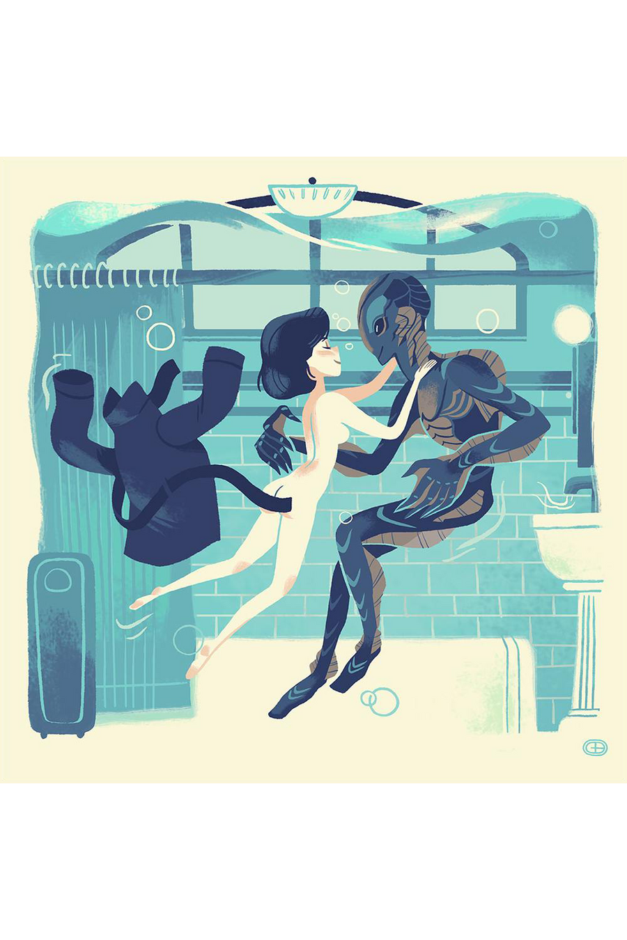 "The Shape of Water" Variant by Glen Brogan